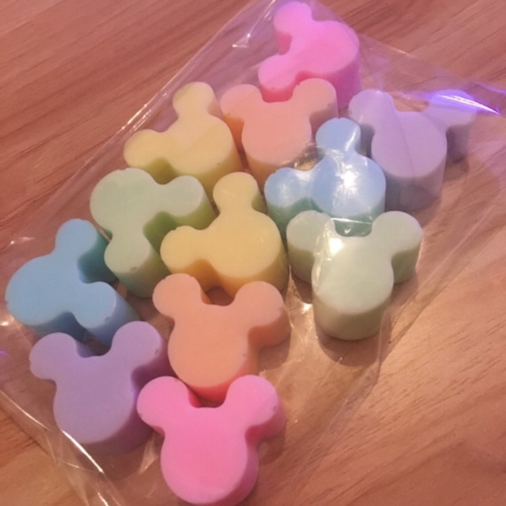 Mini Pastel Mickey Mouse Head Soaps